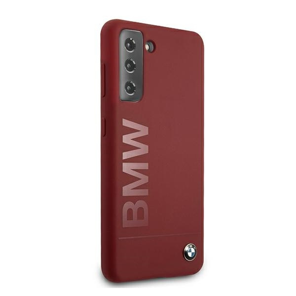 Etui BMW BMHCS21MSLBLRE S21+ G996  czerwony/red hardcase Silicone Signature Logo