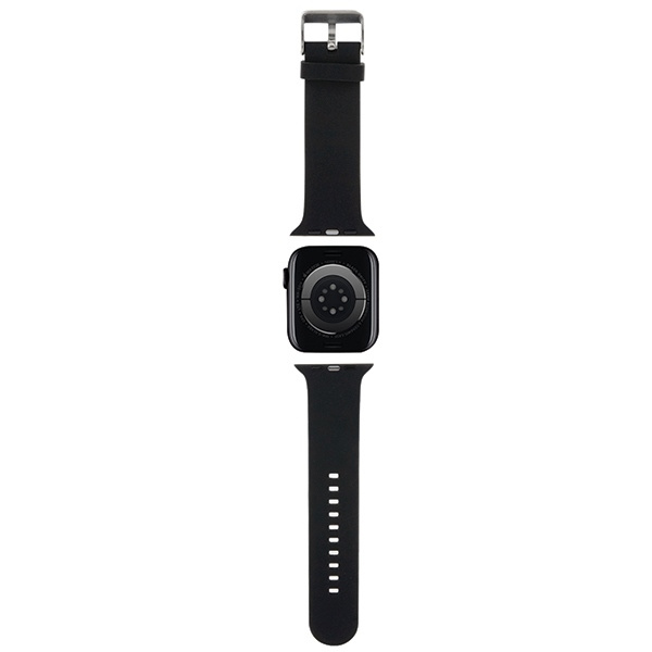 Pasek Karl Lagerfeld 3D Rubber Karl&Choupette Heads na Apple Watch 42/44/45/49mm - czarny