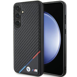 Etui BMW Carbon Tricolor Line MagSafe na Samsung Galaxy S24 - czarne