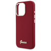 Guess GUHCP16LSMBSLM iPhone 16 Pro6.3" magenta hardcase Silicone Script Metal Logo
