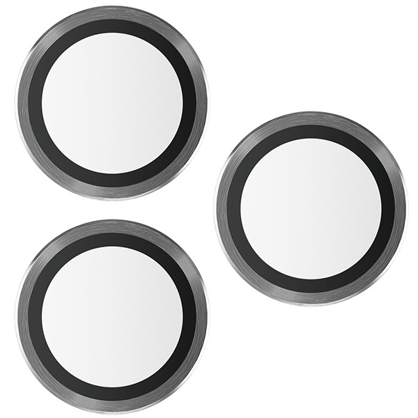 PanzerGlass Hoops Camera iPhone 15 Pro 6.1" / 15 Pro Max 6.7" czarny/black 1139 camera lens protector hoop optic rings