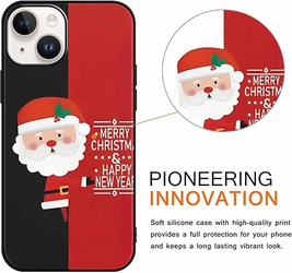 Pnakqil Iphone 14 Case Santa Merry  Christmas