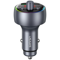 Ładowarka samochodowa USAMS CC328 30W    1xUSB-A 1xUSB-C Bluetooth FM tarnish