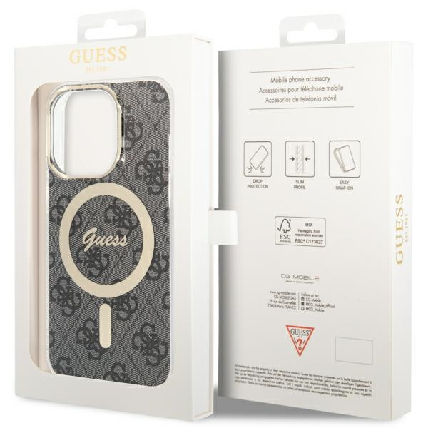 Guess GUHMP13LH4STK iPhone 13 Pro / 136.1" czarny/black hardcase 4G MagSafe