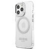 Guess GUHMP13LHTRMS iPhone 13 Pro / 13 6,1" srebrny/silver hard case Metal Outline Magsafe