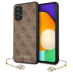 GUESS GUHCA52GF4GBB HARD CASE 4G CHARMS SAMSUNG GALAXY A52 BROWN