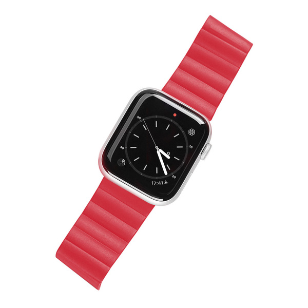DUX DACIS MAGNETIC STRAP APPLE WATCH ULTRA BRACELET MAGNETIC BRACELET RED BAND (CHAIN VERSION)