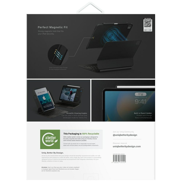 Etui UNIQ Axel do iPad Pro 13" M4 (2024) czarny