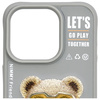 Nimmy etui iPhone 15 Pro Max 6.7"         szary/gray Cool&Cute 2.0 Bear