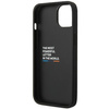Etui BMW Leather Carbon na iPhone 14 Plus - czarne