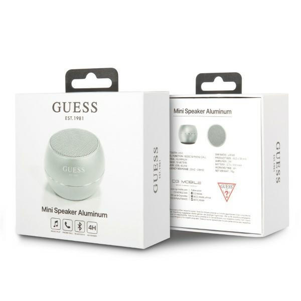 Guess głośnik Bluetooth GUWSALGEGSpeaker mini szary/grey