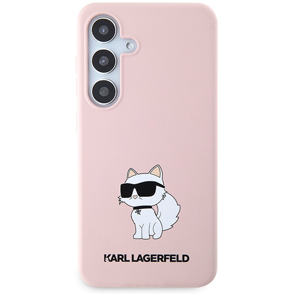 KARL LAGERFELD KLHCS24MSNCHBCP S24+ S926 HARDCASE RÓŻOWY/PINK SILICONE CHOUPETTE