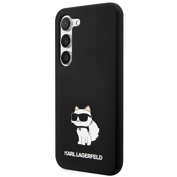 KARL LAGERFELD KLHCS23MSNCHBCK S23+ S916 HARDCASE CZARNY/BLACK SILICONE CHOUPETTE