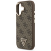 Etui Guess 4G Triangle Logo MagSafe do   iPhone 17 brązowy złoty