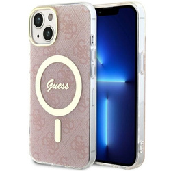 Guess GUHMP14SH4STP iPhone 14 / 15 / 136.1" różowy/pink hardcase 4G MagSafe