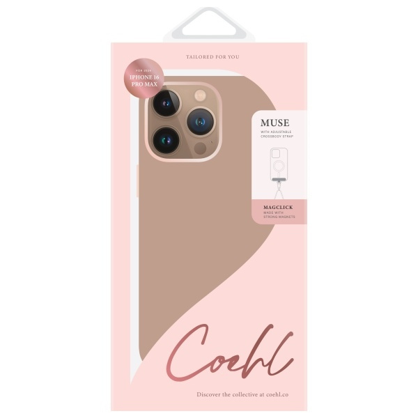 UNIQ etui Coehl Muse iPhone 16 Pro Max 6.9" Magnetic Charging dusty nude