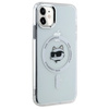 Karl Lagerfeld KLHMN61HLSCHH iPhone 11    / Xr 6.1" biały/white hardcase IML Metal Choupette Head MagSafe