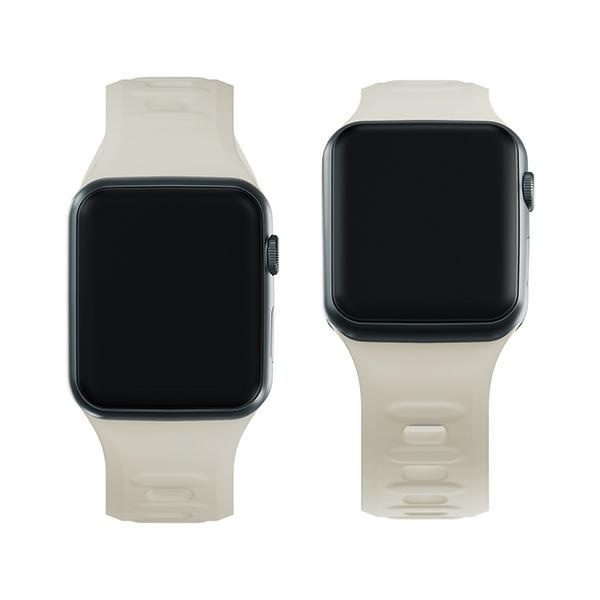 3MK Silicone Watch Strap beżowy/beige dla Apple Watch 42/44/45/49mm