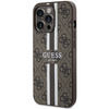 Guess GUHMP13XP4RPSW iPhone 13 Pro Max6.7" brązowy/brown hardcase 4G Printed Stripes MagSafe