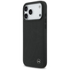 Etui Mercedes Leather Large Laurel Leave MagSafe do iPhone 17 Pro Max czarny