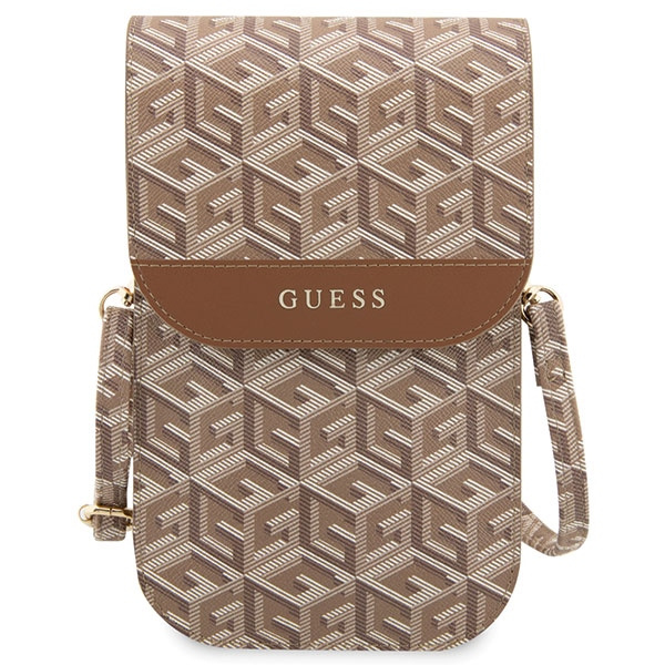 Guess Torebka GUWBHGCFSEW brązowy/brownGCube Stripe