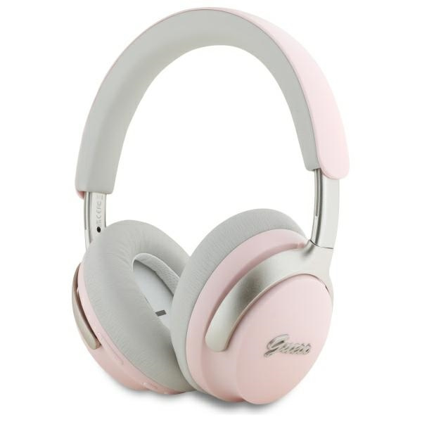 Guess słuchawki nauszne Bluetooth        ANC/ENC GUBHC22PSBCSMP różowy/pink DB Metal Script Logo