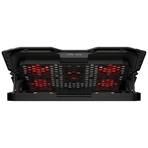 XTRIKE ME Podstawka chłodząca pod laptopa z wbudowanym uchwytem na telefon FN-813 czarny/black