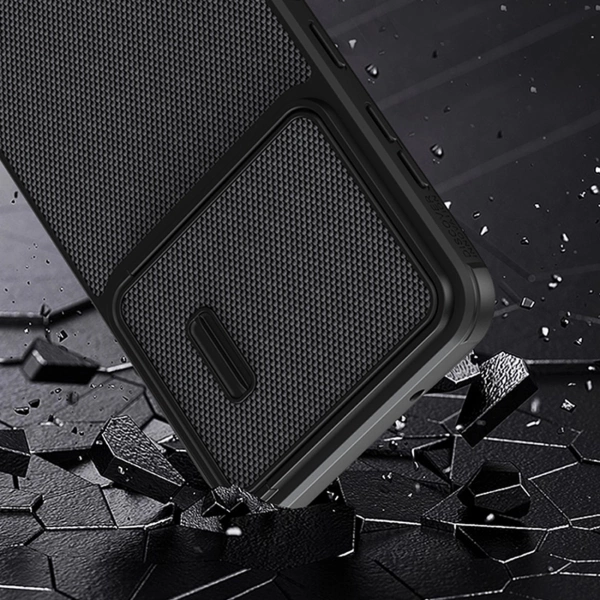 Nillkin Textured S Case for Samsung Galaxy S23+ armored cover with camera cover black