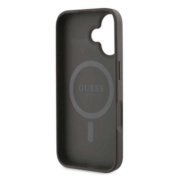 Guess GUHMP16MG4GFRW iPhone 16 Plus6.7" brązowy/brown hardcase 4G Ring Classic Logo MagSafe