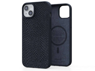 Njord "Salmon Leather MagSafe" Cover for Apple iPhone 15 Pro, black