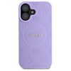 Guess GUHMP16MPSAPSMEU iPhone 16 Plus    6.7" fioletowy/purple hardcase Saffiano Peony Classic Logo MagSafe