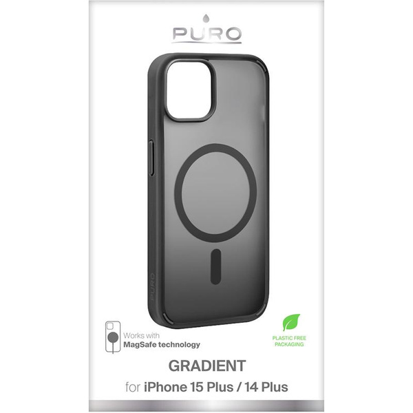 Etui PURO GRADIENT MAG Apple iPhone 15 Plus / 14 Plus MagSafe (Black)