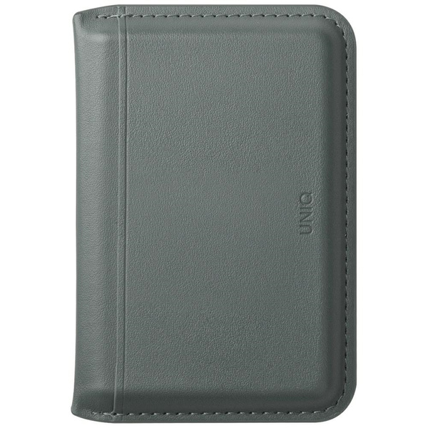 Magnetyczny portfel RFID UNIQ Lyden DS   stojak na telefon zielony