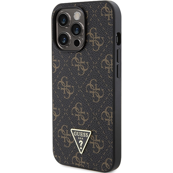 Guess GUHCP13LPG4GPK iPhone 13 Pro / 136.1" czarny/black hardcase 4G Triangle Metal Logo