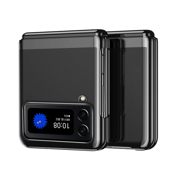 Plating Case etui Samsung Galaxy Z Flip 4 pokrowiec z metaliczną ramką czarne