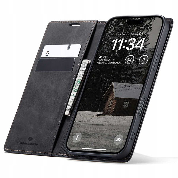 Spacecase Etui Wallet iPhone 17 Air black