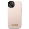 Guess GUHMP14MSBPLP iPhone 14 Plus/ 15 Plus 6.7" różowy/pink hard case Silicone Logo Plate MagSafe