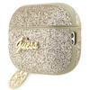 Guess GUAP2GLGSHD AirPods Pro 2 (2022/2023) cover złoty/gold Glitter Flake 4G Charm