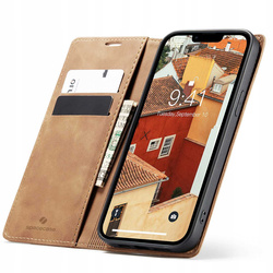 Spacecase Etui Wallet iPhone 13 / 14 light brown