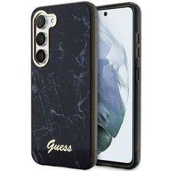 Guess GUHCS23SPCUMAK S23 S911czarny/black hardcase Marble
