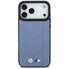 Etui BMW M Quilted Logo MagSafe do       iPhone 17 Pro Max niebieski