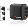 Ładowarka sieciowa Verbatim Mini GaN     100W 2xUSB-C PD/1x USB-A QC czarny 32230