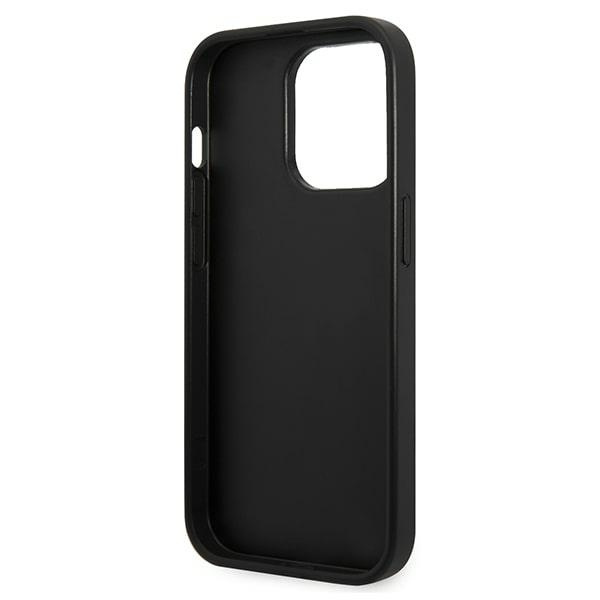 KARL LAGERFELD KLHCP14LG2ELS IPHONE 14 PRO 6,1" HARDCASE SREBRNY/SILVER GLITTER PLAQUE LOGO