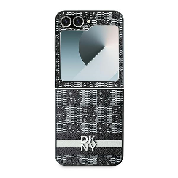 DKNY DKHCZF6PCPTSSK Z Flip6 F741czarny/black Chequered Pattern Printed Stripes