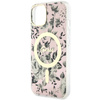 Guess GUHMP14MHCFWSP iPhone 14 Plus/ / 15 Plus 6.7" różowy/pink hardcase Flower MagSafe