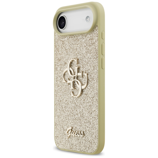 Etui Guess Fixed Glitter Big 4G do       iPhone Air złoty