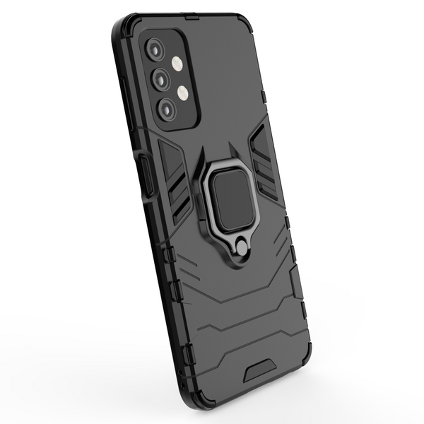 RING ARMOR CASE KICKSTAND TOUGH RUGGED COVER FOR SAMSUNG GALAXY A32 5G BLACK
