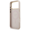 Etui Guess 4G Strass Logo & Big Strap    Metal Buttons MagSafe do iPhone 17 Pro Max różowy