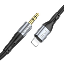 Kabel AUX Jack 3,5 mm do Lightning Hoco 1 m UPA22 czarny