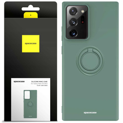 Spacecase Etui Silicone Ring Galaxy Note 20 Ultra dark green